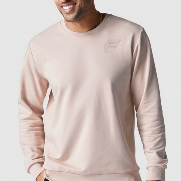 Fabletics Other - Fabletics Clay Dust Logo Long Sleeve Crew Neck Pullover Sweater, 97% Cotton, XXL